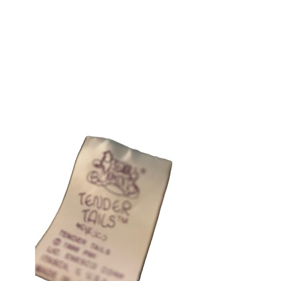 Precious Moments Tender Tails Plush Blue Cat Kitten Kitty 1998 Vintage 7 in Tall - Picture 6 of 6